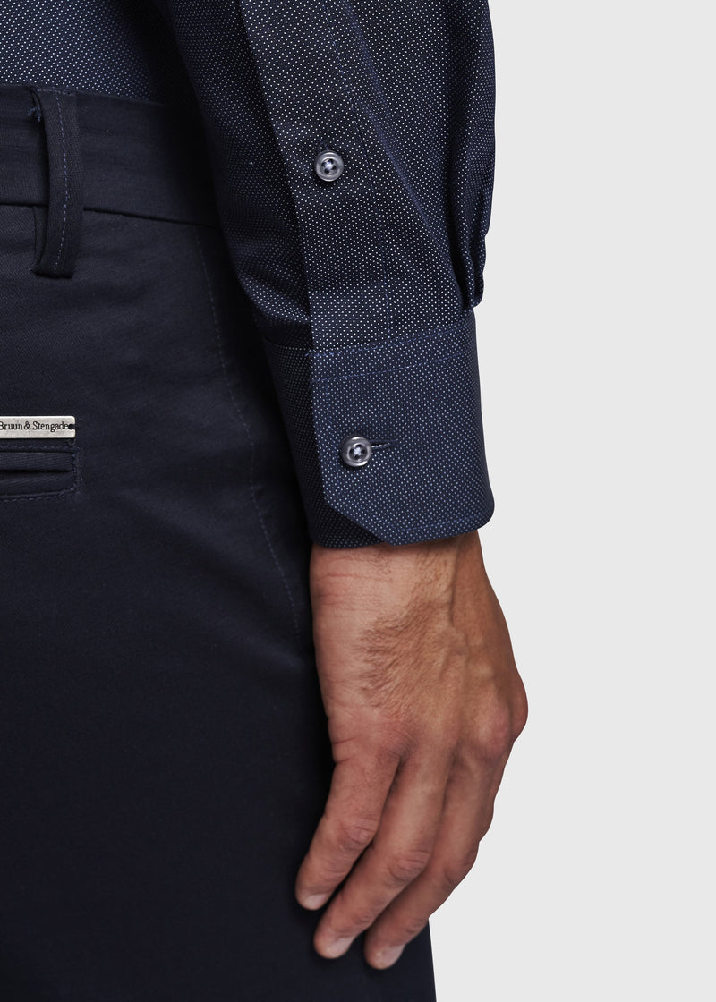 BS Logan Modern Fit Skjorte Navy