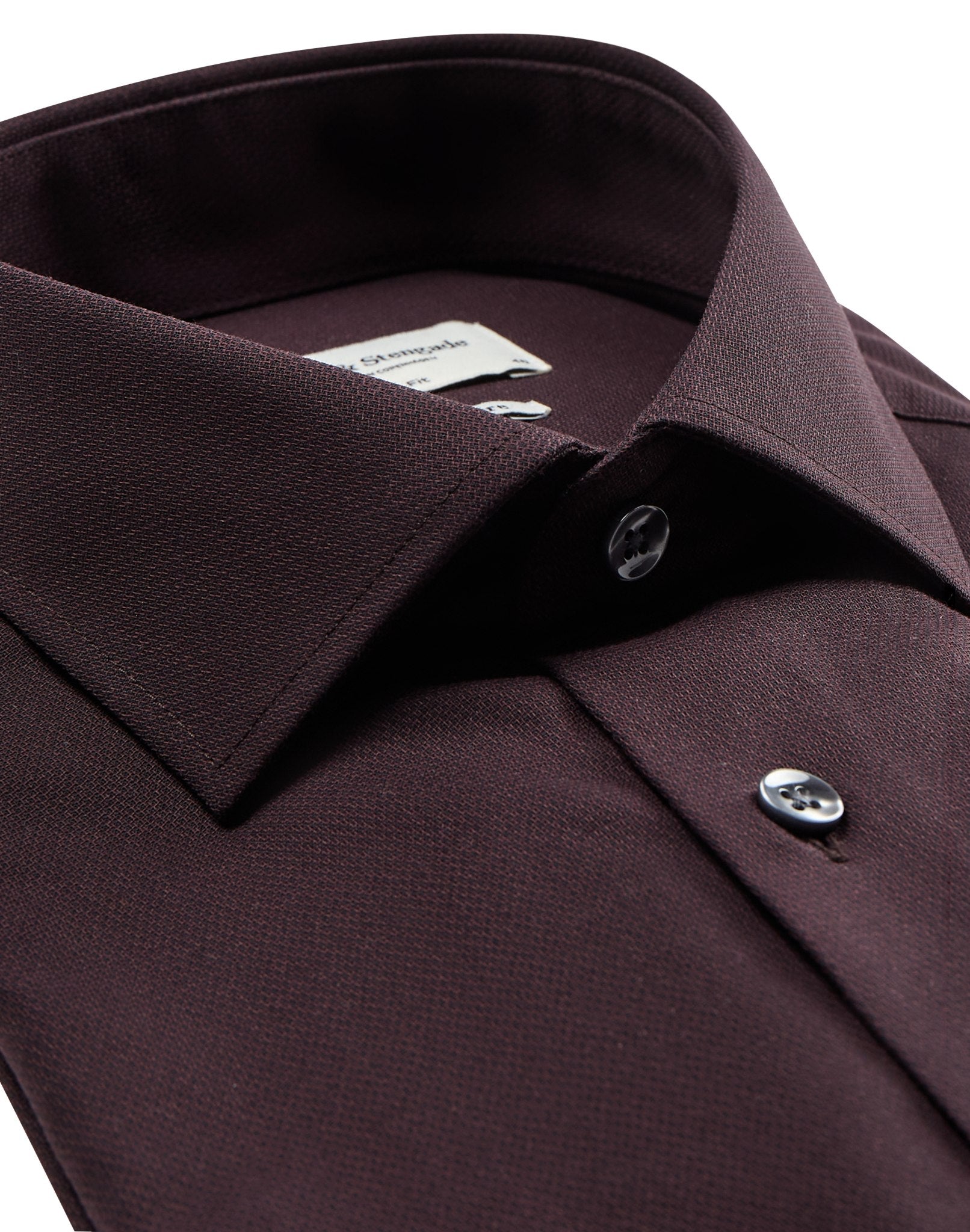 BS Denham slim fit Skjorte - Bordeaux