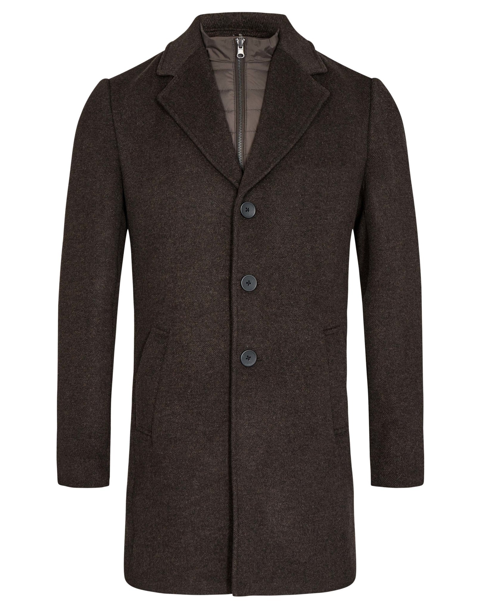 BS Kingston slim fit Frakke - Brown