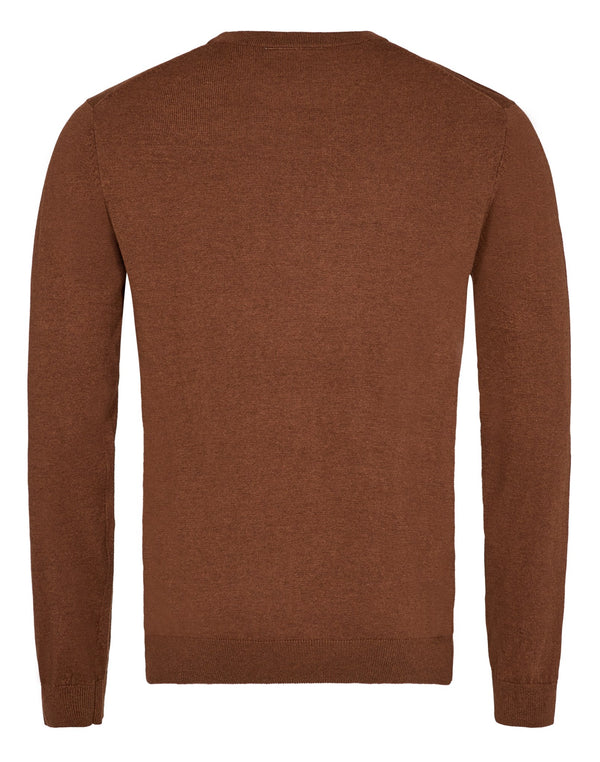 BS Milas regular fit knitwear - Tobacco