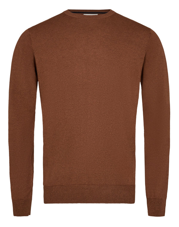 BS Milas regular fit knitwear - Tobacco