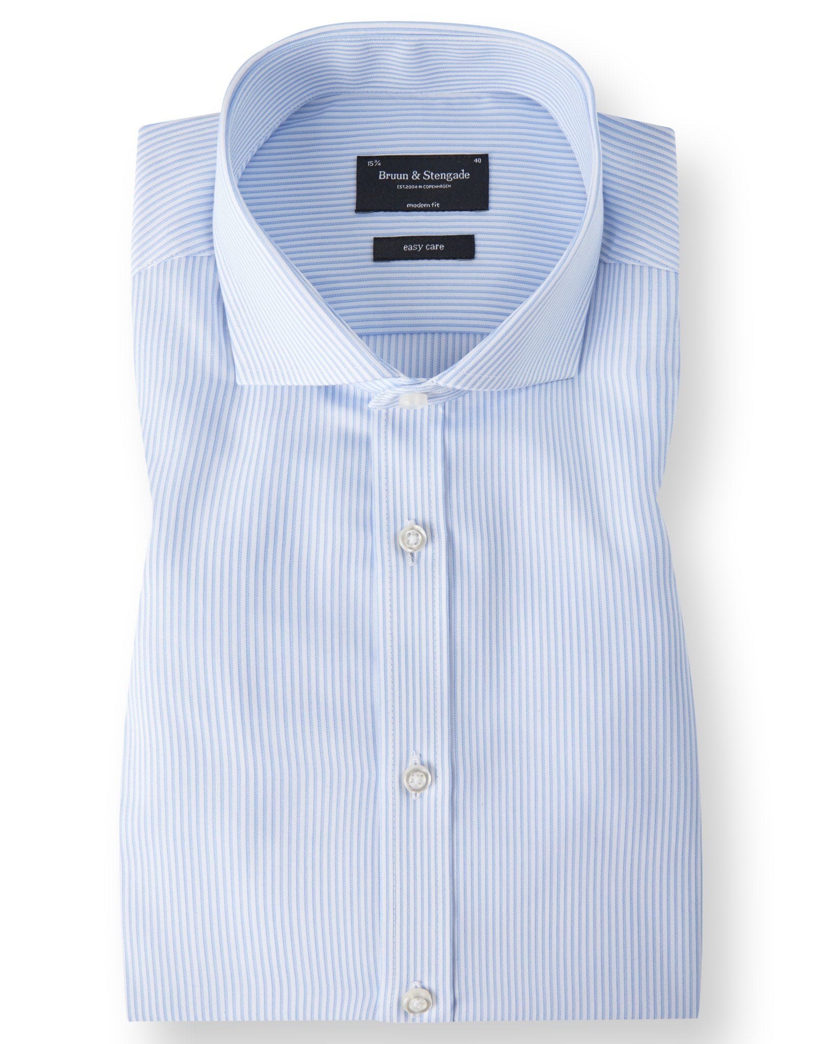 BS Becker Modern Fit Skjorte Light Blue - Light Blue