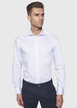 BS Carlson Slim Fit Skjorte Hvid