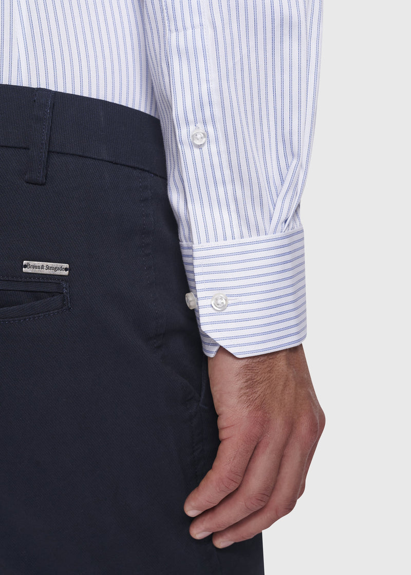 BS Carlson Slim Fit Skjorte Hvid