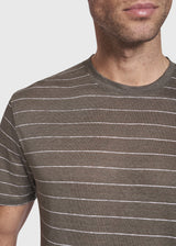 BS Catania Regular Fit Hør T-Shirt Army