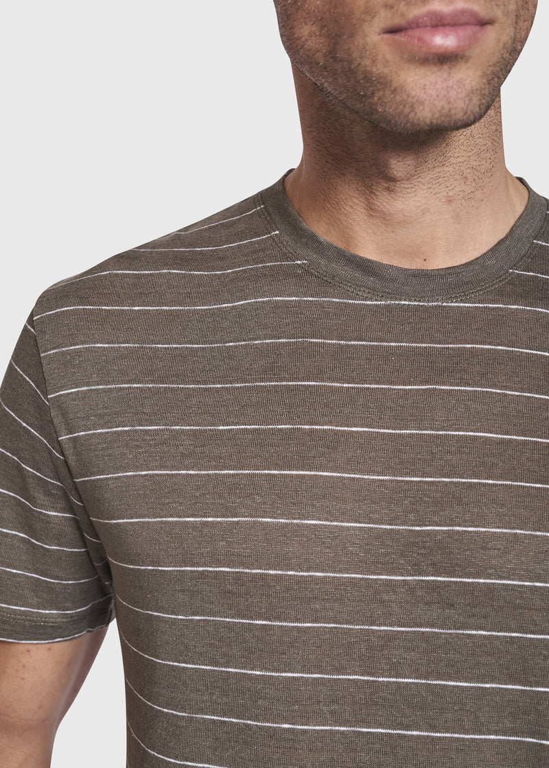 BS Catania Regular Fit Hør T-Shirt Army