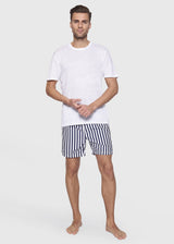 BS Havana Regular Fit Badeshorts Navy/Hvid