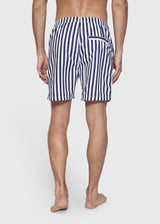 BS Havana Regular Fit Badeshorts Navy/Hvid