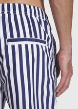 BS Havana Regular Fit Badeshorts Navy/Hvid