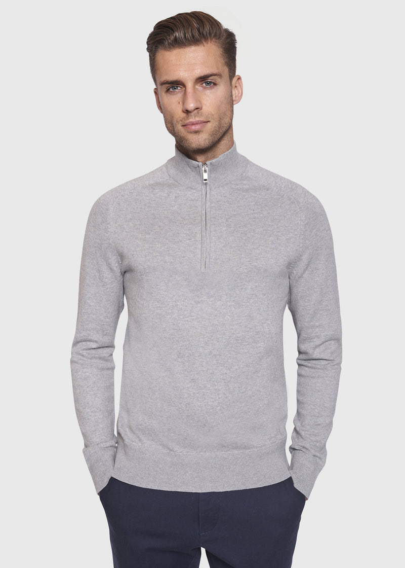 BS Jason Regular Fit Strik Grå