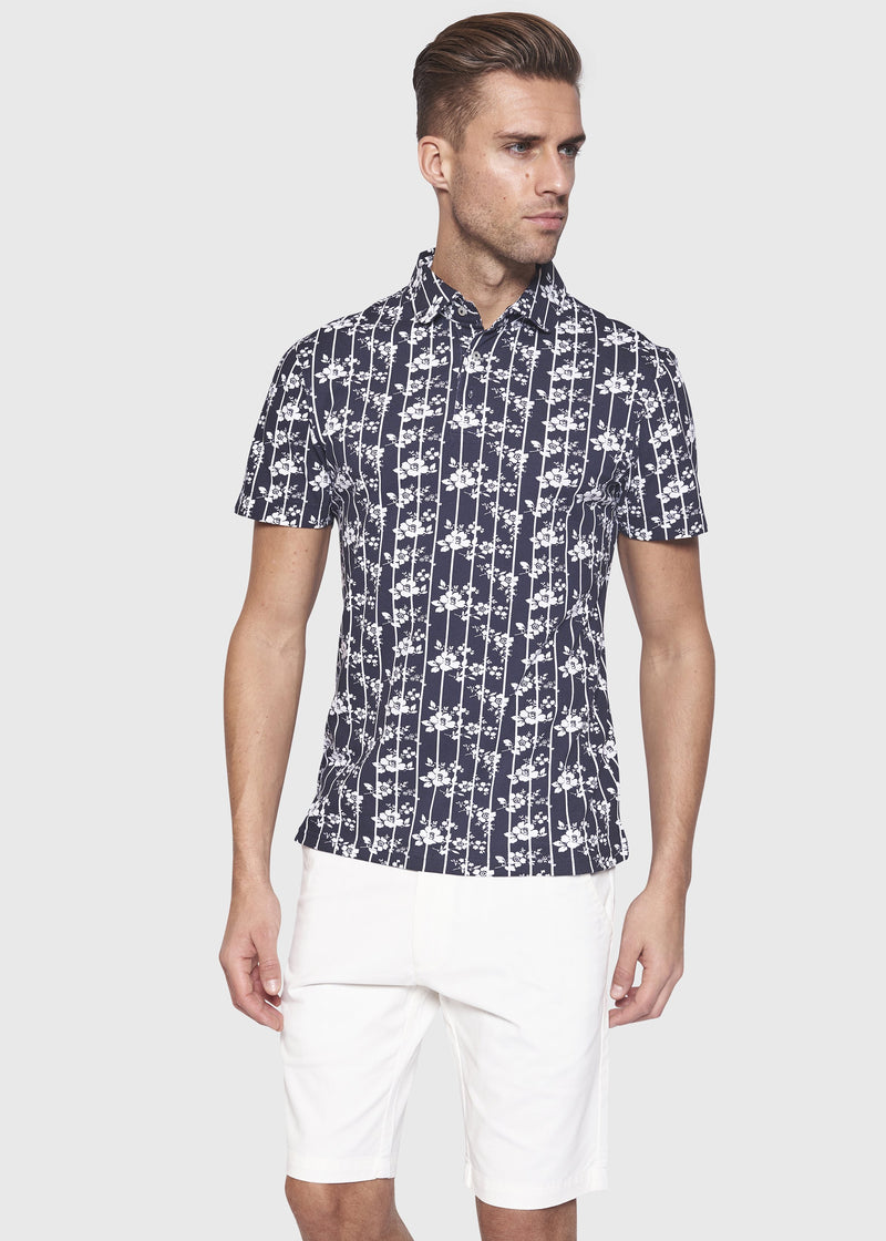 BS Kannan Regular Fit Polo Navy