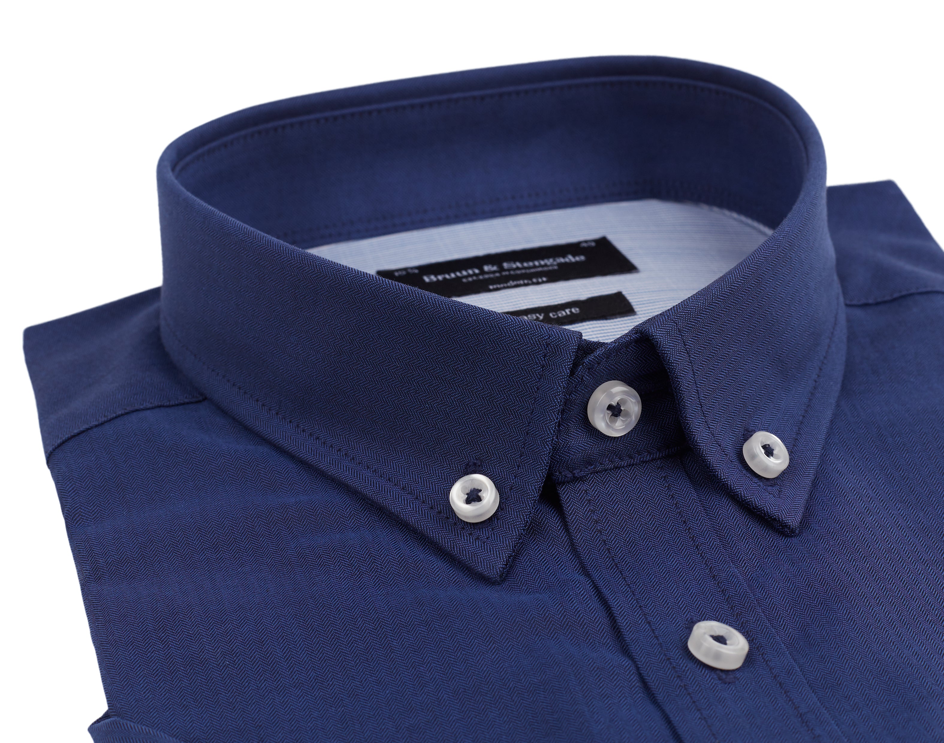 BS Kenneth Modern Fit Skjorte Dark Blue