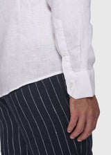 BS Kochi Slim Fit Hør Skjorte Hvid