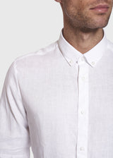 BS Kochi Slim Fit Hør Skjorte Hvid