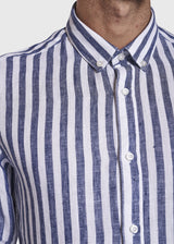 BS Kumamoto Modern Fit Hør Skjorte Navy