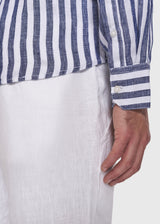 BS Kumamoto Modern Fit Hør Skjorte Navy
