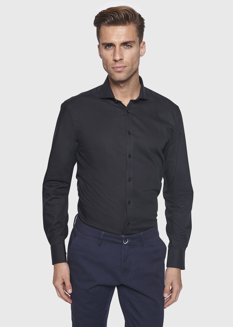 BS Leonardo Slim Fit Skjorte Sort