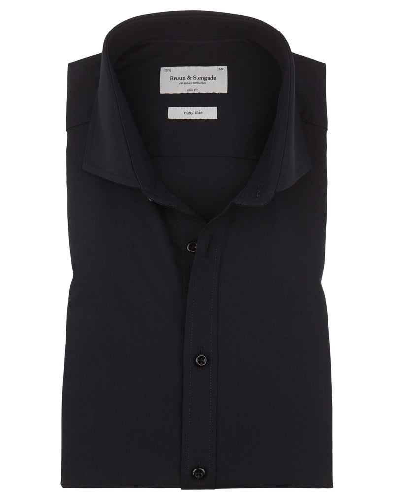 BS Leonardo Slim Fit Skjorte Sort