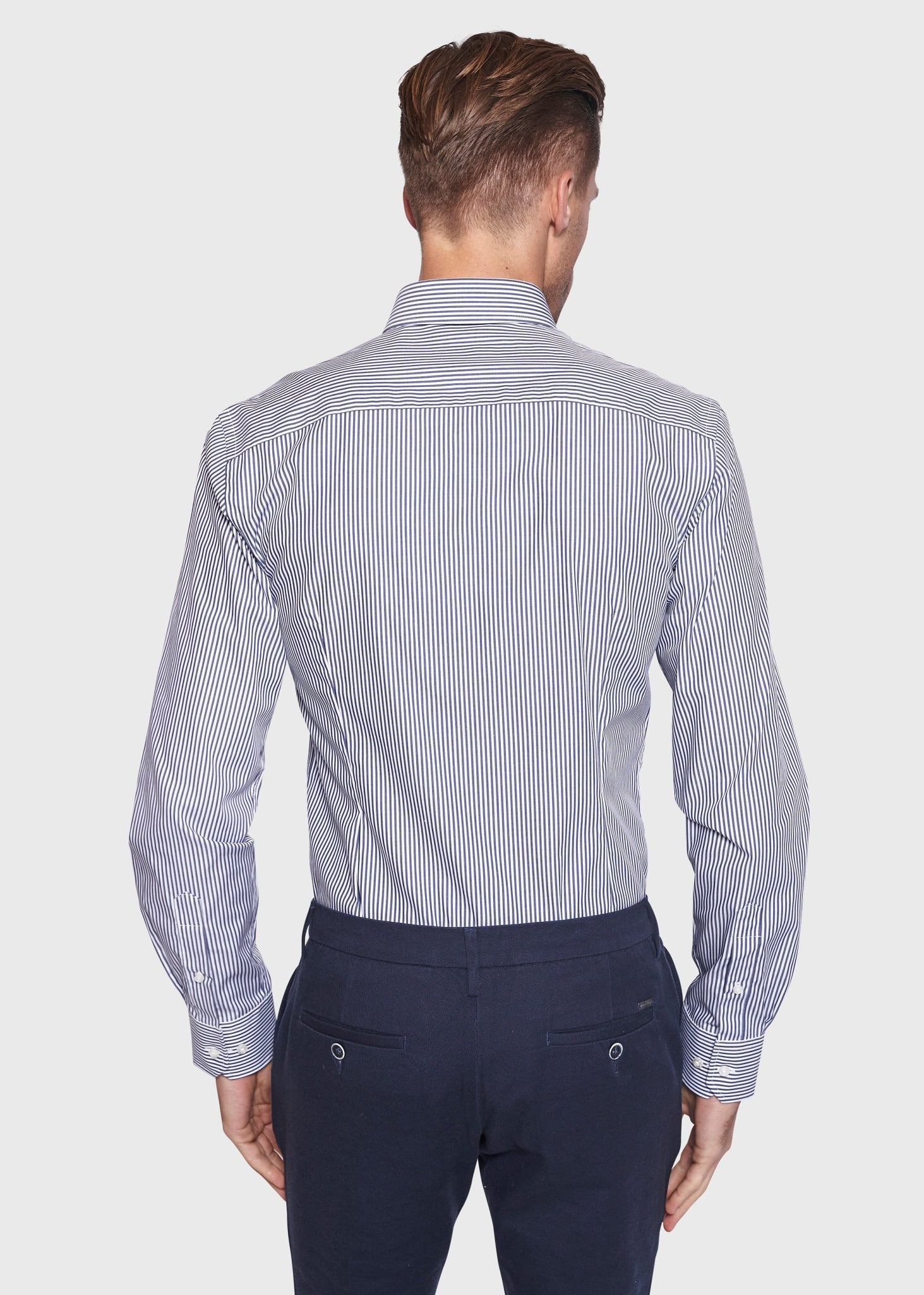 BS Matthew Slim Fit Skjorte Dark Blue - Dark Blue