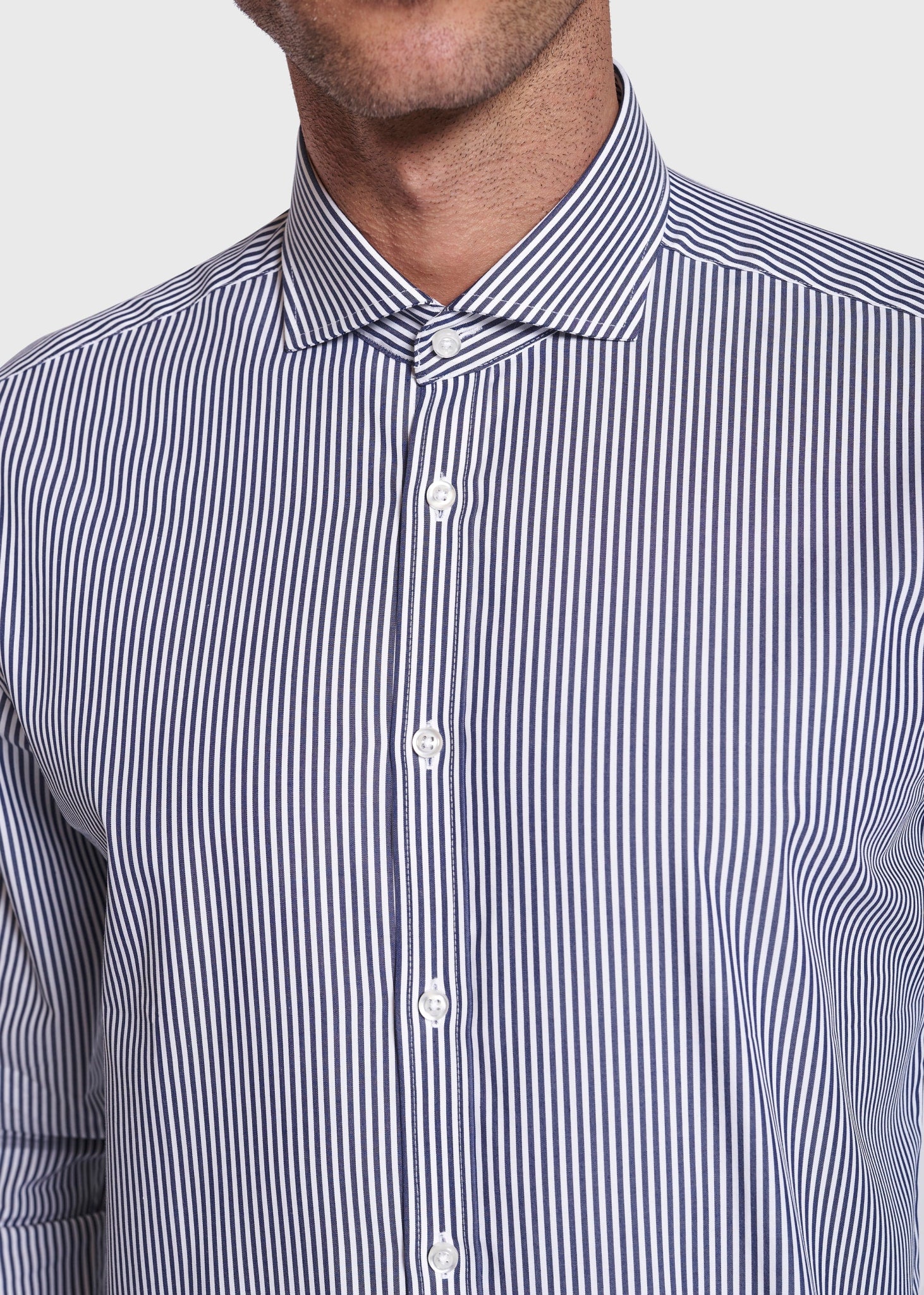 BS Matthew Slim Fit Skjorte Dark Blue - Dark Blue