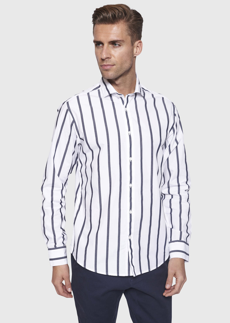 BS Sukumo Slim Fit Skjorte Hvid